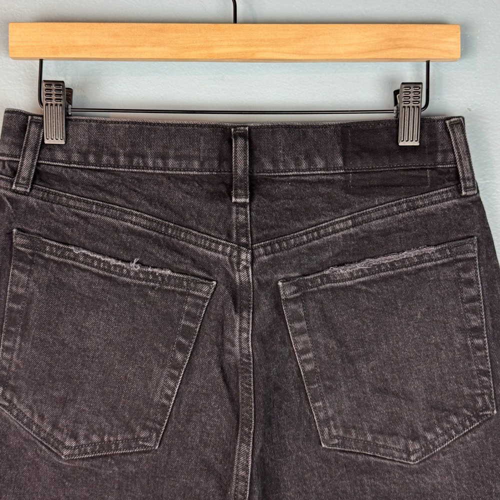 Abercrombie & Fitch The Dad High Rise Womens 28‎ 6 Black Criss Cross Waist Jeans - Picture 3 of 7